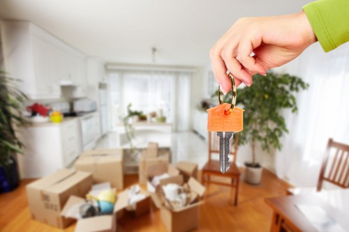 Queenspark moving service transporting boxes and household items