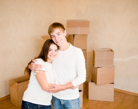 Unpacking essentials in a new Queenspark flat