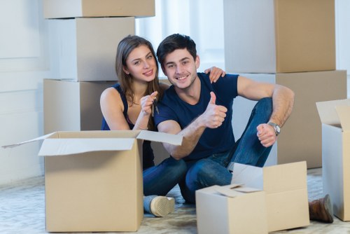 Risk assessment being carried out before a moving job in Queenspark