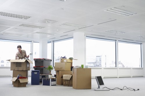 Moving truck prepared for a Queenspark furniture relocation